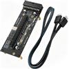 RGEEK OCuLink eGPU Dock | PCIe 4.0 x4 64Gbps larghezza di banda, SFF-8612 a PCIe x16, con cavo Oculink 60 cm, per NUC, MINI PC, schede grafiche