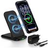 GiGreen Caricatore a induzione rapida 15 W Caricatore senza fili con | Stazione di ricarica per Samsung Galaxy S25/S24/S23/S22/S21/S20, Wireless Charger per iPhone 17-11 Series