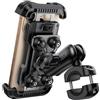 Lamicall Supporto Telefono Moto - [Antifurto] [Doppio Antivibrazione] | Braccio Estensione Metallo, Sicuro & Antiscivolo, 2× 360° Girevole Supporto Manubrio per iPhone 18 17 16 e 4,7-6,7Smartphone