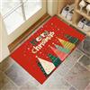 CEDNXOER Semplice Cielo Stellato Zerbino Natalizio, Tappeto Astratto Albero Natale, Tappeto Cucina Antiscivolo Rosso, Tappeti Natalizi per le Vacanze, Cucina, lavanderia, 60 x 90 cm