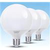 Aigostar - Lampadina LED Globo E27 G120 da 20W (Equivalente 129W) - Luce Fredda 6500K, 2060 Lumen, CRI Alto >80 - Non Dimmerabile, Angolo 180° - Pacco da 3