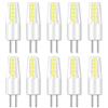 Jiotouhu Lampadina G4 LED 2W Equivalente a 20W Alogena, Bianco Freddo 6000K,AC/DC 12V,10 LEDS,Non Dimmerabile,Risparmio Energetico,10 Pezzi