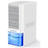 EasyAcc® 1,3L/24h Deumidificatore Casa Piccolo Contro Muffa 20㎡- Innovativa Riscaldamento-Funziona＜15℃-Deumidificatori Bagno/Camera Portatile Elettrico Silenzioso Basso Consumo(Q22)