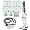 DG Service Vorwerk Folletto VK220s ORIGINALE - Aspirapolvere Scopa Elettrica NUOVO CON FILO con HD65, Filtro, 6 Sacchetti Compatibili e 3 Profumini (Dotazione Completa + Kit Tubi + 18 Sacchetti)