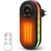 SGZIOO Termoventilatore Spina 1000 W, Stufetta Elettrica in Ceramica PTC | con Telecomando, Timer 12 Ore, Regolabile da 15-32℃, Luce Notturna, Termoventilatore da Presa Orientabile, Display a LED