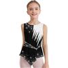 Freebily Body Ginnastica Ritmica Bambina Balletto Leotards Strass Body Danza Classica Ballerina Vestito da Pattinaggio Artistico Senza Maniche Bodysuit da Spettacolo