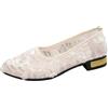 Generico Decollete Donna a Punta 35-42 EU in Rete con Tacco Basso Scarpe da Ballo Eleganti Décolleté Comode Casual Primavera Estive Ballerine Leggere Traspirante per Premaman, Casa Lavoro Cerimonia,