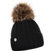 ELIMELI Berretto invernale da donna in cashmere, caldo berretto di lana con cashmere, berretto invernale con pelliccia sintetica con pompon Slouch, lavorato a maglia, berretto invernale da donna,