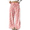 ticticlily Pantaloni Pigiama Flanella Donna Termici Invernale Pantalone in Pile Peluche Caldo Comodi e Morbidi Pigiami da Natale Pigiami Casuale Abbigliamento de Notte Loungewear