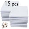 ARKBAODAN 30PCS Fazzoletti per gli uomini 100% Morbido Cotone Bianco Hankie fazzoletto 16x16 bulk