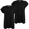 Urban Classics Tb771a - Ladies Extended Shoulder Tee, Confezione da 2 T-Shirt Donna