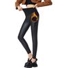 Minetom Leggins Donna A Vita Alta Elasticizzati Leggings in Pelle Stretch Skinny Ecopelle Sportivi Pantaloni in Pile Caldo Fitness Yoga Leggings