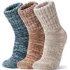 Sandsuced Calze Lana Merino Uomo Donna Calde | Lana Merino, Caldo, Spesso, Termico, Traspirante, Inverno, Unisex, Lavoro, Comfort, Regalo, 3 Paia