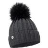 ELIMELI Berretto invernale da donna in cashmere, caldo berretto di lana con cashmere, berretto invernale con pelliccia sintetica con pompon Slouch, lavorato a maglia, berretto invernale da donna,