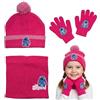 ILS I LOVE SHOPPING Set 3 pezzi con Cappello Invernale, Scaldacollo Sciarpa e Guanti per Bambini - Taglia Unica - Morbidi e Caldi (per STITCH)