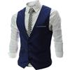 Oanviso Senza Maniche a Gilet da Uomo Tinta Unita Vest Classico Gilet da Abito Casual Monopetto Gilet Slim Fit Vest da Morbido Elegante con Scollo a V per Nozze Festa Attività Panciotto