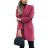 ORANDESIGNE Donna Maniche Lunghe Aperto Davanti Colletto Rialzato Cappotto Elegante Ufficio Business Blazer Top Gilet OL Giacca Cardigan