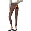 Minetom Leggins Donna A Vita Alta Elasticizzati Leggings in Pelle Stretch Skinny Ecopelle Sportivi Pantaloni in Pile Caldo Fitness Yoga Leggings