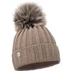 ELIMELI Berretto invernale da donna in cashmere, caldo berretto di lana con cashmere, berretto invernale con pelliccia sintetica con pompon Slouch, lavorato a maglia, berretto invernale da donna,