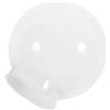 ULDIGI Paralume sferico in acrilico bianco lattuoso per lampada a globo esterno, diametro 15 cm, morsetto 8 cm, adatto per applique da parete e lampada da terra