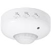 A2ZWORLD Sensore di Movimento a Soffitto 360° PIR Infrarossi, Rilevatore Presenza per Luci 220-240V, Raggio fino a 6 m, Regolazione LUX SENS TIME, IP20, per LED Lampade e Illuminazione Interna