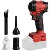 JOJOCY Soffiatore d'aria senza fili, compatibile con Milwaukee M18, velocità continua, soffiatore manuale e aspirapolvere portatile da 150 W, ugello ad aria compressa senza spazzole per auto (rosso)
