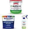 MASTERBRICO Kit Base Antimuffa - Muffa Clean Active, Muffa KO, Master Paint | Pulisci, Risana e Ridipingi - per Muffa Localizzata o Recente su Pareti Interne non fredde - KIT BASE ANTIMUFFA