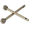 Crapyt Chiavistello antico cinese, L95mm/9,50 cm Mistero Bronzo Bolt Pin | Chiavistello in ottone vintage per porta/armadio, perno di bloccaggio decorativo, 2 pezzi