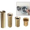 ZYWUOY Connettore a vite per filtro lavello, bullone in ottone per scarico del lavabo, fissaggio a testa scanalata per riparazione di ristoranti e cucine