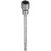 QUARKZMAN Bussole per Avvitatore 15mm Attacco Esagonale 1/4 Extra Lunga Prese Metriche 6 Punte da 6(150mm) Set Chiavi a Bussola Acciaio CR-V Cambio Rapido per Avvitatori Elettrici