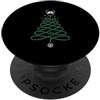 Pediatric Nurse Christmas Holiday Appare Stetoscopio Albero di Natale Infermiera Cap Xmas Nurse PopSockets PopGrip Adesivo