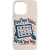 Neurodiversity Inclusion Roots Custodia per iPhone 14 Pro Max AAC Communication Board Find Your Voice Speech Therapy