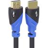 PremiumCord Cavo HDMI 2.0b 4K HDMI 4K @ 60Hz 2160p , 3D, ARC, HDCP, spina dorata, connettore in PVC nero blu, lunghezza 5 m