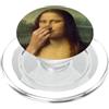 NoseLisa Art Mona Lisa Pinches Her Nose, funny Renaissance vintage Art PopSockets PopGrip per MagSafe