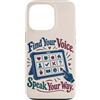 Neurodiversity Inclusion Roots Custodia per iPhone 13 Pro AAC Communication Board Find Your Voice Speech Therapy