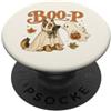 Spooky Shepherd Co Boo-P Funny German Shepherd Ghost Halloween Dog Humor PopSockets PopGrip Adesivo