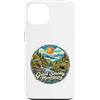 Happy Destiny Custodia per iPhone 13 Cartolina vintage del parco nazionale delle grandi montagne fumose