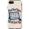 Neurodiversity Inclusion Roots Custodia per iPhone SE (2020) / 7/8 AAC Communication Board Find Your Voice Speech Therapy