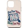 Neurodiversity Inclusion Roots Custodia per iPhone 12 mini AAC Communication Board Find Your Voice Speech Therapy