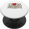 Rockville Maryland Local Pride Apparel I Love Rockville MD Retro Vintage Heart Maryland Hometown PopSockets PopGrip Adesivo