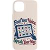 Neurodiversity Inclusion Roots Custodia per iPhone 14 Plus AAC Communication Board Find Your Voice Speech Therapy