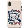 Neurodiversity Inclusion Roots Custodia per iPhone X/XS AAC Communication Board Find Your Voice Speech Therapy
