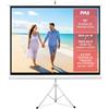 Pyle Schermo di Proiezione 72 Pollici 4:3, Treppiede, Avvolgente, Portatile | Tela 110 × 145 cm | Treppiede pieghevole, blocco automatico | Interno ed esterno | Home theatre, scuola, ufficio, giardino