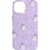 Cute Christmas & Cozy Winter Xmas Patter Custodia per iPhone 14 Lavanda lilla viola pupazzo di neve sciarpa inverno Natale