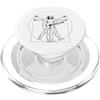 Lobro Design Leonardo Vitruvian Man Spanish Guitar. Da Vinci Art Musician PopSockets PopGrip per MagSafe