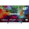 MEDION Smart TV QLED da 43 pollici LIFE MD 843602 4K-UHD