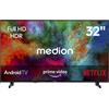 MEDION Smart TV LED Full HD da 32 pollici con Android TV LIFE MD 832100 2026