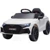 Wizy the new way to move Wizy Auto Elettrica Bambini Audi RS3, Sedile in Pelle e Telecomando, Bianco | Macchina Elettrica 12V Licenza Ufficiale Audi RS 3 Sportback, Luci LED, Musica Bluetooth, Porte Apribili, Cintura Sicurezza