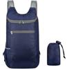 LivGrain Zaino compatto da 10 l, con custodia, facile da trasportare (blu navy) | Ultra leggero da 80 g, cinghie in rete traspirante, riduce la pressione sulle spalle, perfetto per le gite di un giorno