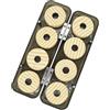 Allthingstore EVA Foam Fishing Line Holder 8pcs Quick Dry Leggero (giallo) | 8 bobine in silicone incluse, nucleo in schiuma EVA, asciugatura rapida, leggero, avvolgimento sicuro con gancio